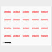 Sticker Rond Timbre de l'adversaire (Feuille)