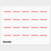 Sticker Rond Timbre de l'ami (Feuille)