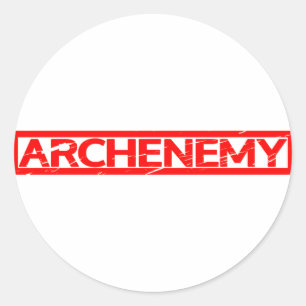 Sticker Rond Timbre de l'archennemi