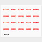 Sticker Rond Timbre de l'enfant (Feuille)