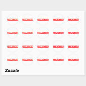 Sticker Rond Timbre de Maladroit (Feuille)