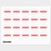 Sticker Rond Timbre de maman (Feuille)