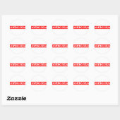 Sticker Rond Timbre de mauvais payeur (Feuille)