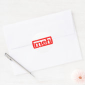 Sticker Rond Timbre de Meh (Enveloppe)