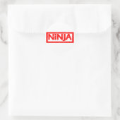 Sticker Rond Timbre de Ninja (Sac)