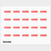 Sticker Rond Timbre de Nonnie (Feuille)