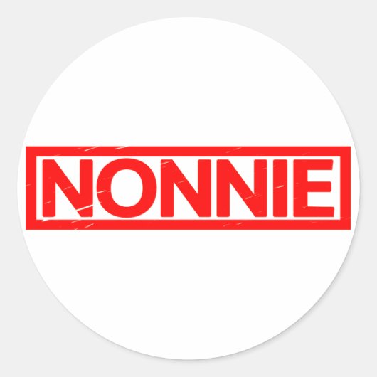 Sticker Rond Timbre de Nonnie (Devant)