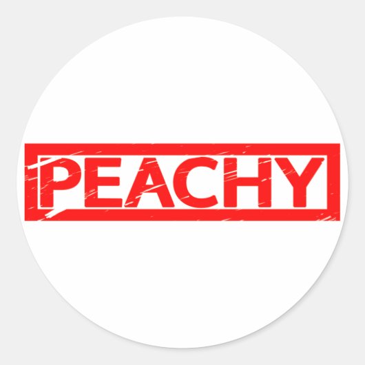 Sticker Rond Timbre de pêche (Devant)