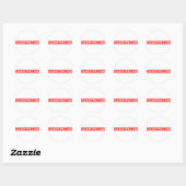 Sticker Rond Timbre de protagoniste (Feuille)