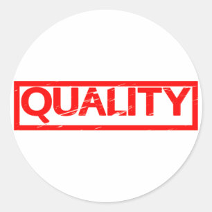 Sticker Rond Timbre de qualité