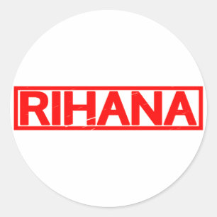 Sticker Rond Timbre de Rihana