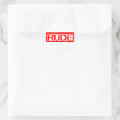 Sticker Rond Timbre de rude (Sac)