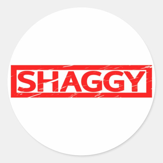 Sticker Rond Timbre de Shaggy (Devant)