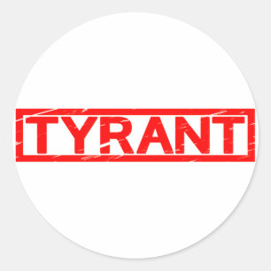 Sticker Rond Timbre de Tyran