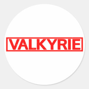Sticker Rond Timbre de Valkyrie