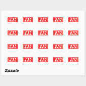Sticker Rond Timbre de ventilateur (Feuille)