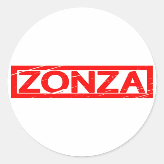 Sticker Rond Timbre de Zonza (Devant)