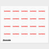 Sticker Rond Timbre décevant (Feuille)