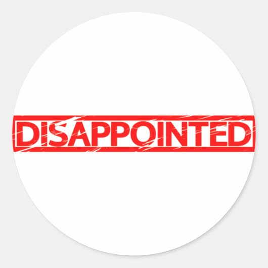 Sticker Rond Timbre décevant (Devant)