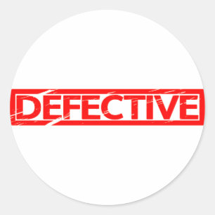 Sticker Rond Timbre défectueux