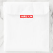 Sticker Rond Timbre d'Egghead (Sac)