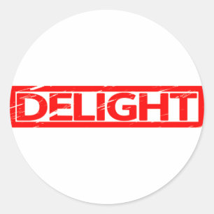 Sticker Rond Timbre délicieux
