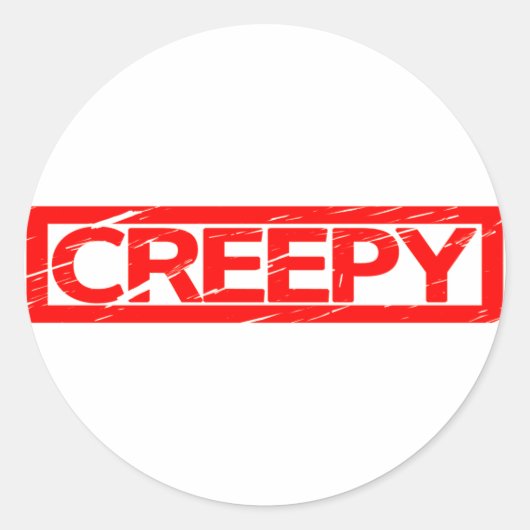 Sticker Rond Timbre déplaisant (Devant)