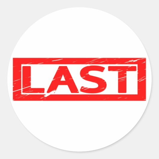 Sticker Rond Timbre dernier (Devant)