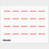 Sticker Rond Timbre désagréable (Feuille)