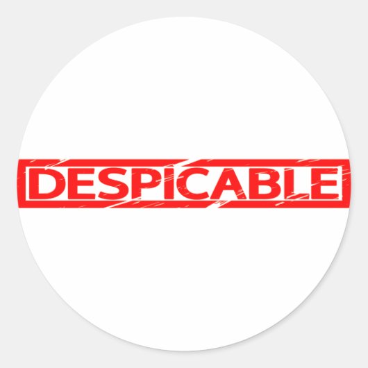 Sticker Rond Timbre désagréable (Devant)