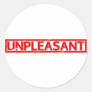 Sticker Rond Timbre désagréable