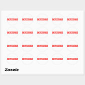 Sticker Rond Timbre détectable (Feuille)