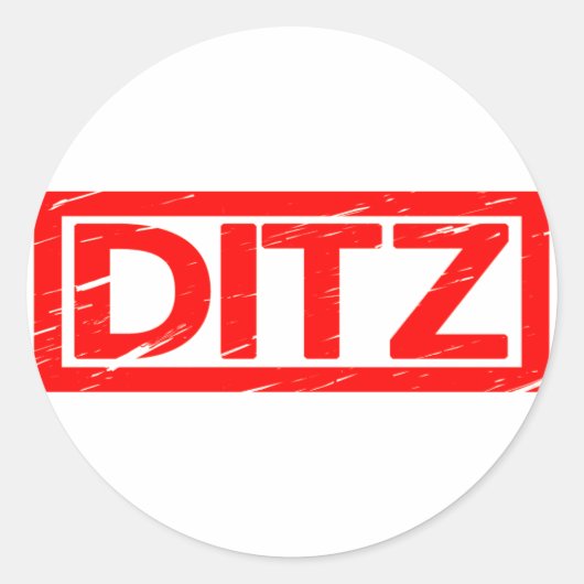 Sticker Rond Timbre Ditz (Devant)