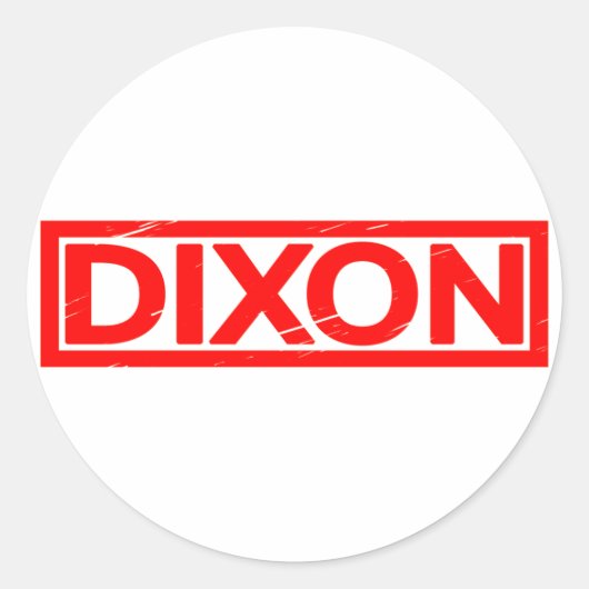 Sticker Rond Timbre Dixon (Devant)