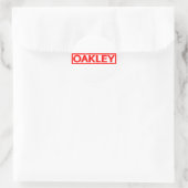 Sticker Rond Timbre d'Oakley (Sac)