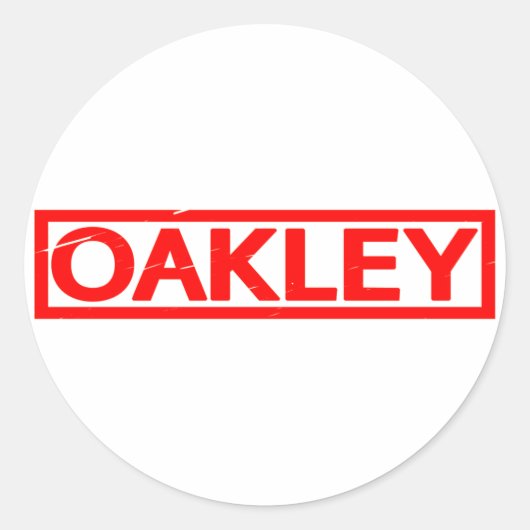 Sticker Rond Timbre d'Oakley (Devant)