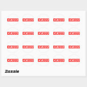 Sticker Rond Timbre dramatique (Feuille)
