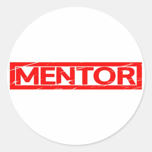 Sticker Rond Timbre du mentor (Devant)