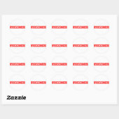 Sticker Rond Timbre du prisonnier (Feuille)