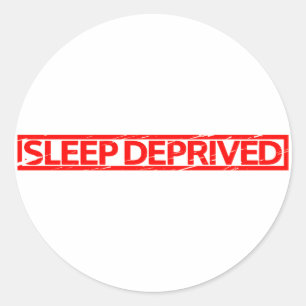 Sticker Rond Timbre du sommeil privé