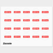 Sticker Rond Timbre du ventilateur (Feuille)