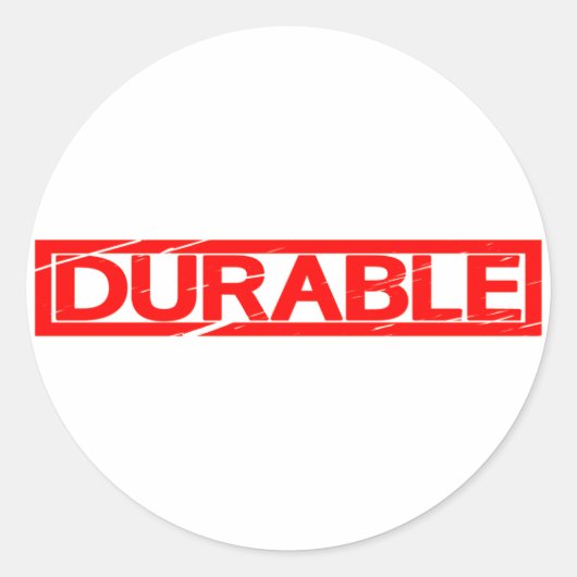 Sticker Rond Timbre durable (Devant)