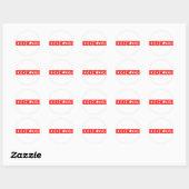 Sticker Rond Timbre Ebenezer (Feuille)