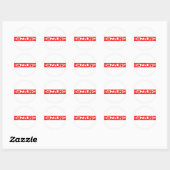 Sticker Rond Timbre éblouissant (Feuille)