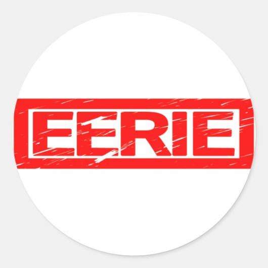 Sticker Rond Timbre Eerie (Devant)