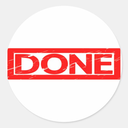 Sticker Rond Timbre effectué (Devant)