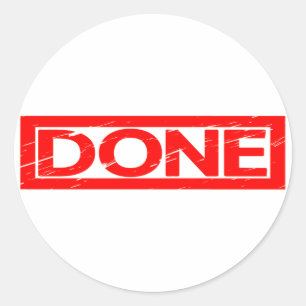 Sticker Rond Timbre effectué