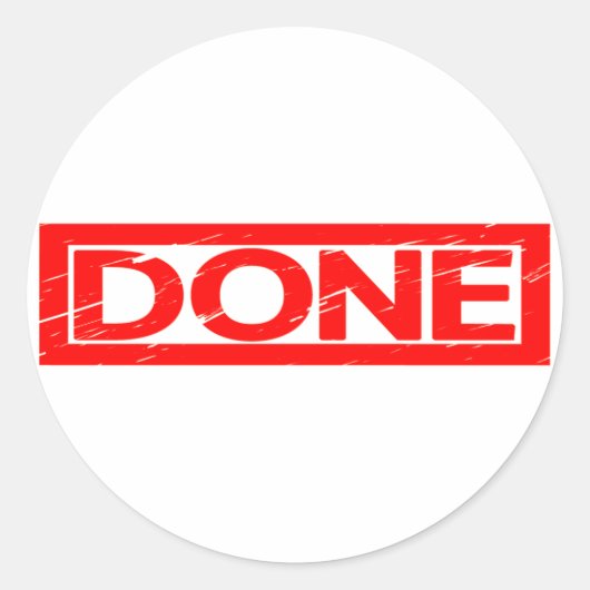 Sticker Rond Timbre effectué (Devant)