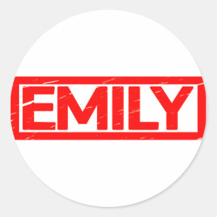 Sticker Rond Timbre Emily
