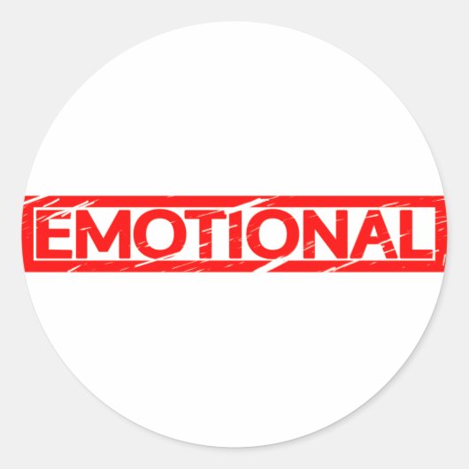 Sticker Rond Timbre émotionnel (Devant)